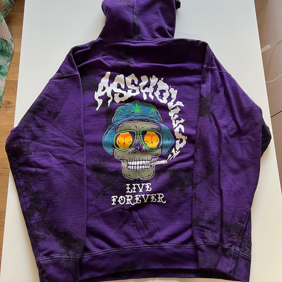 Assholes Live Forever “ALF and Loathing” Moonlight Tie Dye Hoodie - Picture 7 of 8